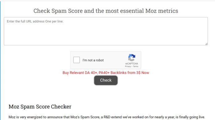 How to Check Free Spam Score?