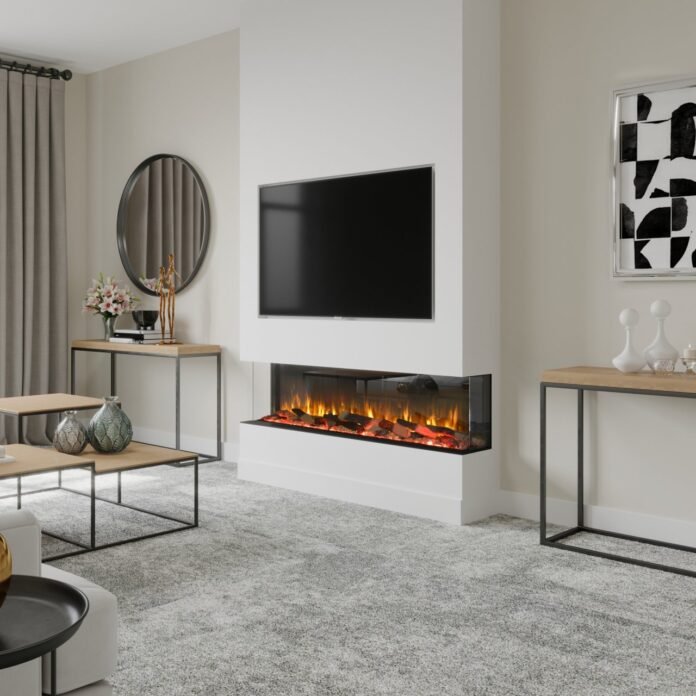 Media Wall with Fireplace